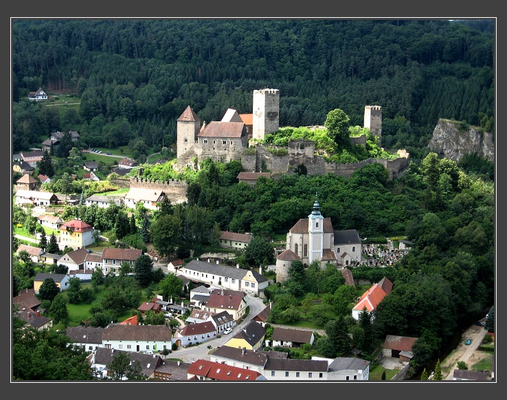 Čížov - vyhlídka na Hardegg