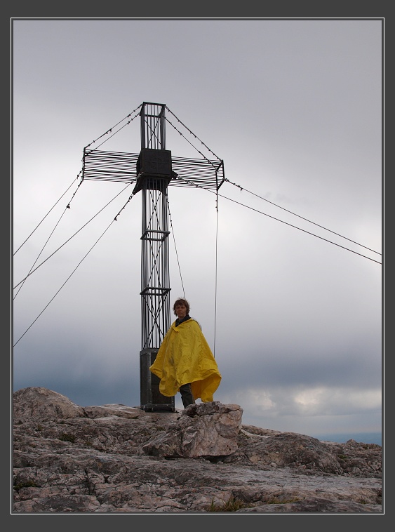 Schneeberg, na vrcholu Waxriegel ve v��ce 1888 m