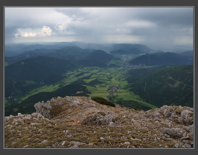 Schneeberg, na vrcholu Waxriegel ve v��ce 1888 m