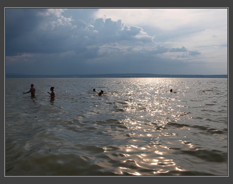 Neziderské jezero, na pláži poblíž vesničky Illmitz