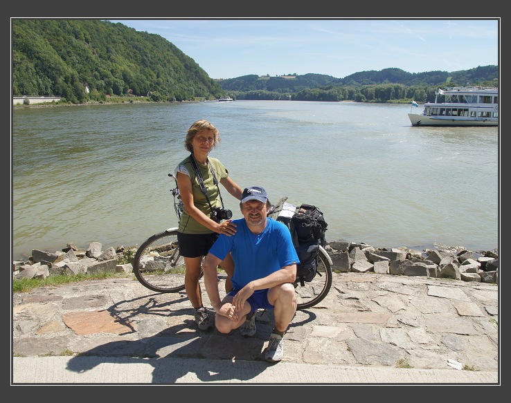 Dunajská cyklostezka, Passau - soutok Dunaje a Innu