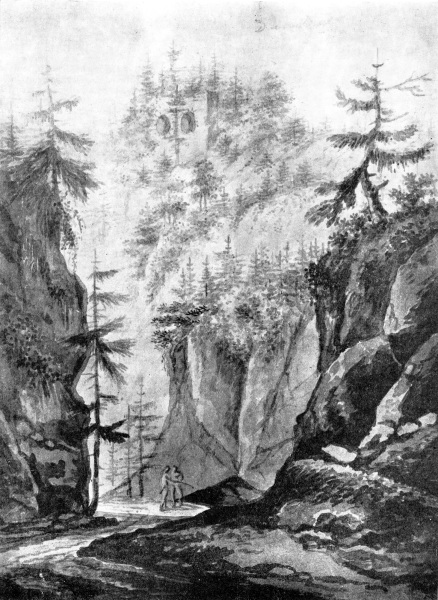 Pustý žleb se Starým zámkem