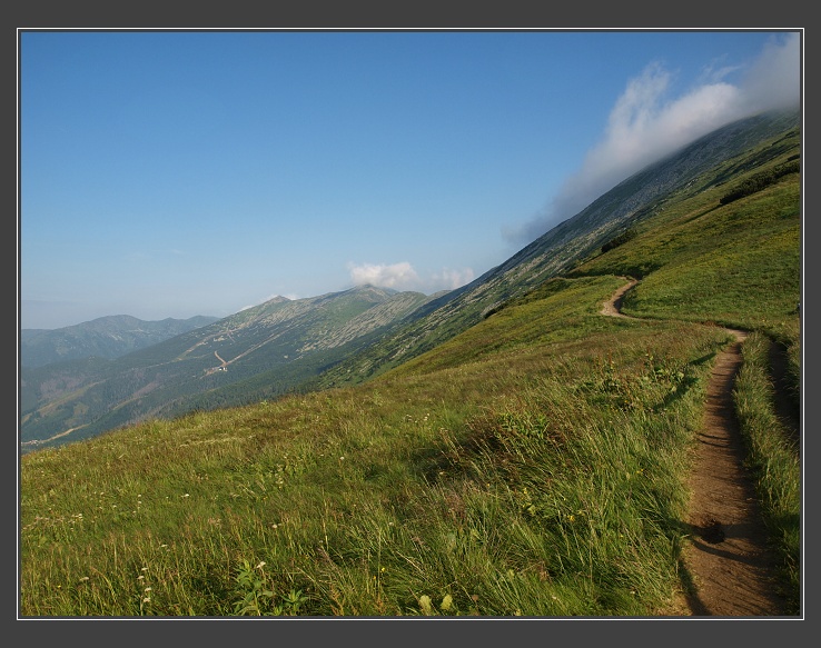 Nízké Tatry, hřeben od chaty generála M.R. Štefánika pod Ďumbierom