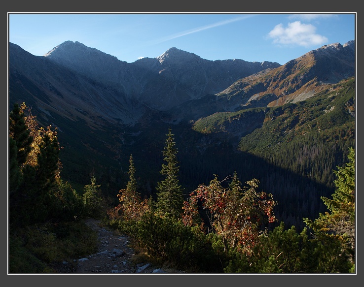 výstup do sedla Zábrať