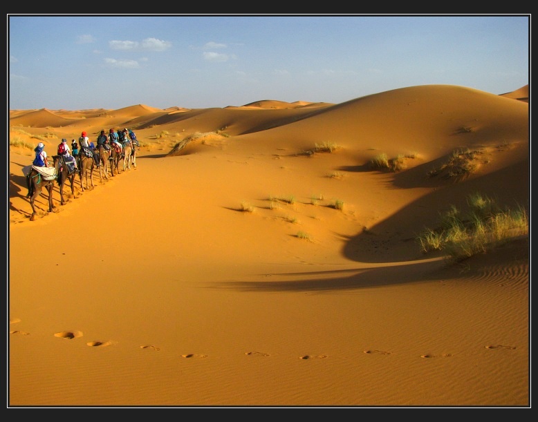 oblast písečných dun Erg Chebbi