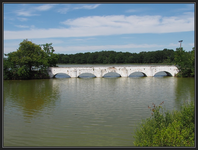most přes rybník Vítek