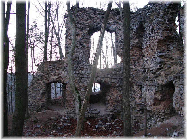 zřícenina hradu Blansek